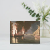 Vuurwerk op de zegen briefkaart (Staand voorkant)