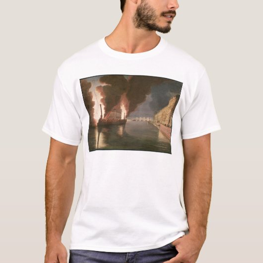Vuurwerk op de zegen t-shirt (Voorkant)