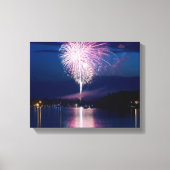 Vuurwerk op het Oost-Gull-meer Canvas Afdruk (Voorkant)
