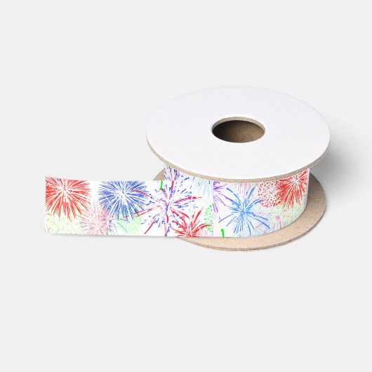 Vuurwerk op Onafhankelijkheidsdag Satijnen Lint (Spoel)