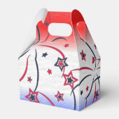 Vuurwerk op rood wit blauw bedankdoosjes (Achterkant)