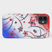 Vuurwerk op Rood Wit Blauw Case-Mate iPhone Case (Achterkant (horizontaal))