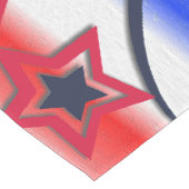 Vuurwerk op rood wit blauw lange tafelloper (Hoek)