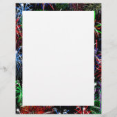 Vuurwerk op zwarte achtergrond flyer (Achterkant)