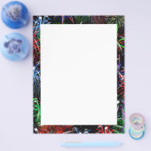 Vuurwerk op zwarte achtergrond flyer (Enkel)