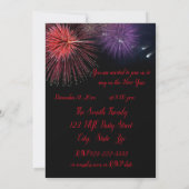 Vuurwerk Oud en Nieuw Uitnodiging (Achterkant)