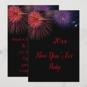 Vuurwerk Oud en Nieuw Uitnodiging (Voorkant / Achterkant)