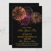 Vuurwerk Oud en Nieuw Uitnodiging (Voorkant / Achterkant)