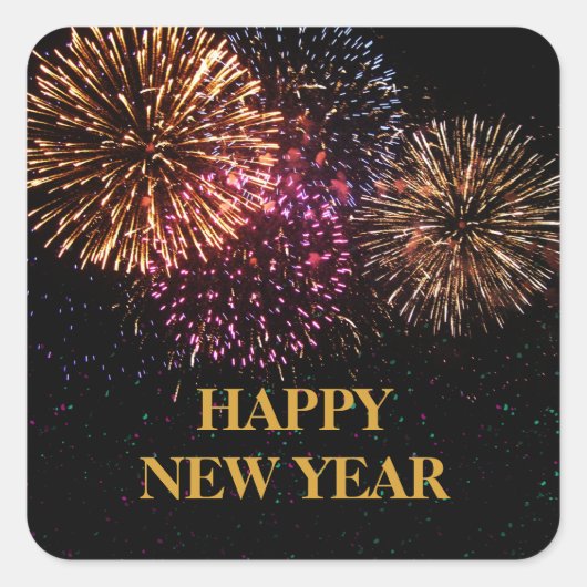 Vuurwerk Oudejaarsavond Sticker (Voorkant)