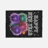 Vuurwerk Oudjaarsfeest Fleece Deken (Voorkant (Horizontaal))