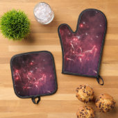 Vuurwerk Ovenwant & Pannenlap Set (Top down)