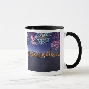 Vuurwerk over Chicago skyline 2 Mok