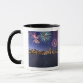 Vuurwerk over Chicago skyline 2 Mok (Links)