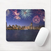 Vuurwerk over Chicago skyline 2 Muismat (Met muis)