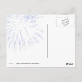 Vuurwerk over de Hudson-rivier Briefkaart (Achterkant)