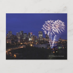 Vuurwerk over de Stad Briefkaart