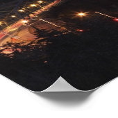 Vuurwerk over de stad poster (Hoek)