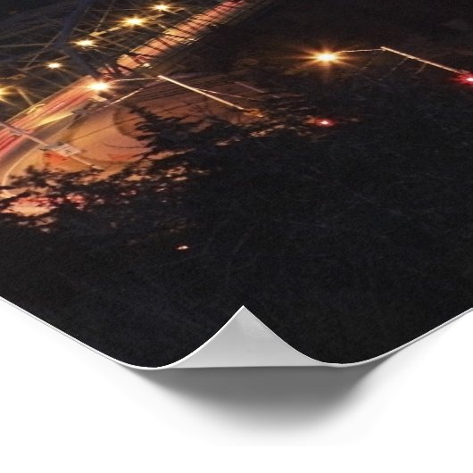 Vuurwerk over de stad poster (Hoek)