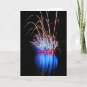 Vuurwerk over het Meer Kaart (Voorkant)