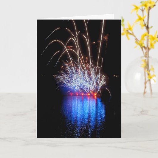 Vuurwerk over het Meer Kaart (Gele Bloem)