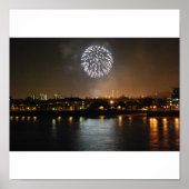 Vuurwerk over Londen Poster (Voorkant)