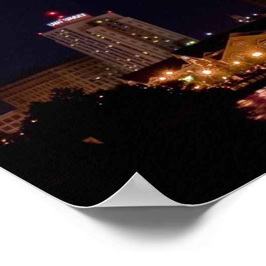 Vuurwerk over Rochester Poster (Hoek)