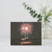 Vuurwerk over Washington DC Briefkaart (Staand voorkant)