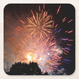 Vuurwerk Papier Onderzetter