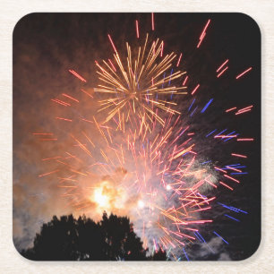 Vuurwerk Papier Onderzetter