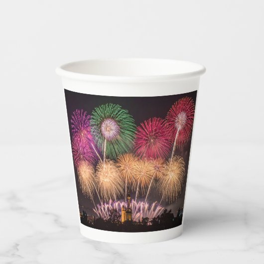 vuurwerk papieren bekers (Voorkant)
