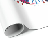 Vuurwerk Patriottisch Vlag VS Cadeaupapier (Rol Hoek)