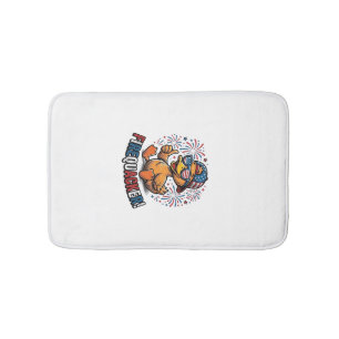 Vuurwerk Patriottische Eend Vintage Shirt Ontwerp_ Badmat