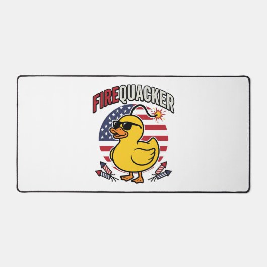 Vuurwerk Patriottische Eend Vuurwerk Vectorontwerp Bureaumat (Voorkant)