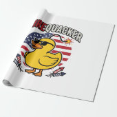 Vuurwerk Patriottische Eend Vuurwerk Vectorontwerp Cadeaupapier (Uitgerold)