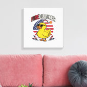 Vuurwerk Patriottische Eend Vuurwerk Vectorontwerp Canvas Afdruk (Insitu (Woonkamer))