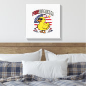 Vuurwerk Patriottische Eend Vuurwerk Vectorontwerp Canvas Afdruk (Insitu (Slaapkamer))