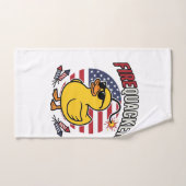 Vuurwerk Patriottische Eend Vuurwerk Vectorontwerp Handdoek (Handdoek)