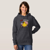 Vuurwerk Patriottische Eend Vuurwerk Vectorontwerp Hoodie (Voorkant volledig)