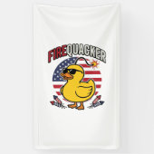 Vuurwerk Patriottische Eend Vuurwerk Vectorontwerp Spandoek (Verticaal)