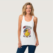 Vuurwerk Patriottische Eend Vuurwerk Vectorontwerp Tanktop (Volledige Voorkant)