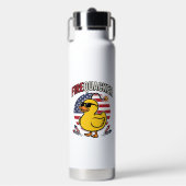 Vuurwerk Patriottische Eend Vuurwerk Vectorontwerp Waterfles (Voorkant)