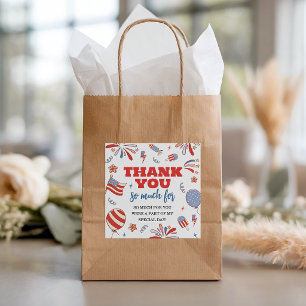 Vuurwerk Patriottische Favoriet Cadeautags Bedankjes Labels