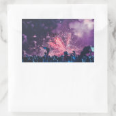 VUURWERK POP RECHTHOEKIGE STICKER (Tas)