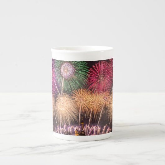 vuurwerk porselein kop (Voorkant)