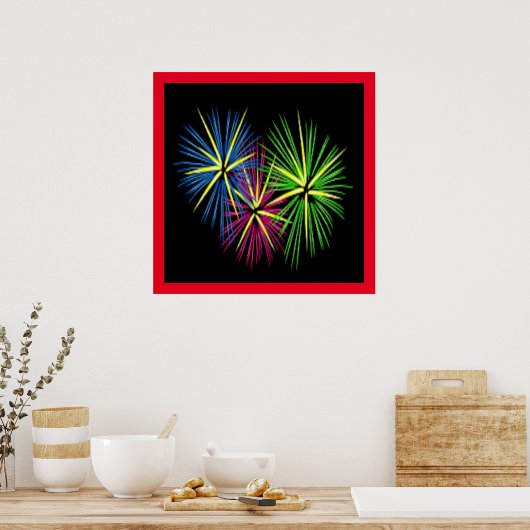 VUURWERK POSTER (Keuken)