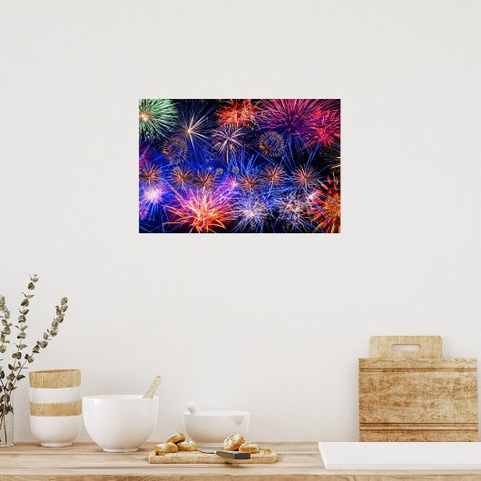 Vuurwerk Poster (Keuken)
