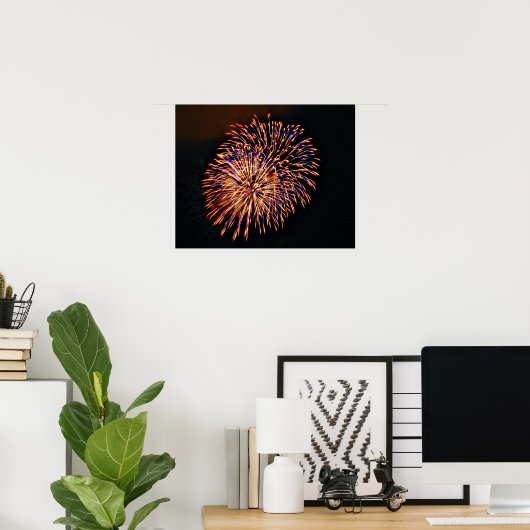 Vuurwerk Poster (Thuiskantoor)