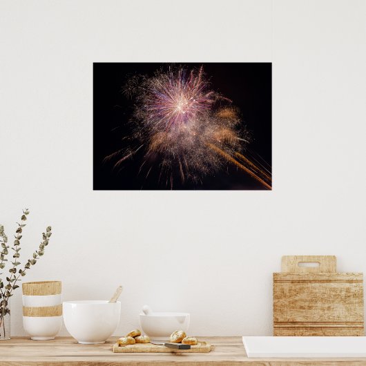 Vuurwerk poster (Keuken)