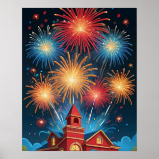 Vuurwerk Poster