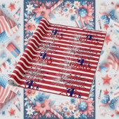 Vuurwerk Red Stripes 4 juli Onafhankelijkheidsdag Cadeaupapier